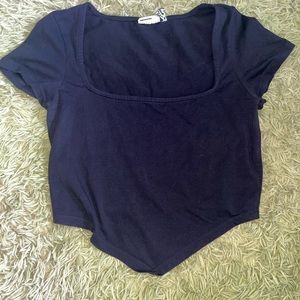 Square neck triangle top